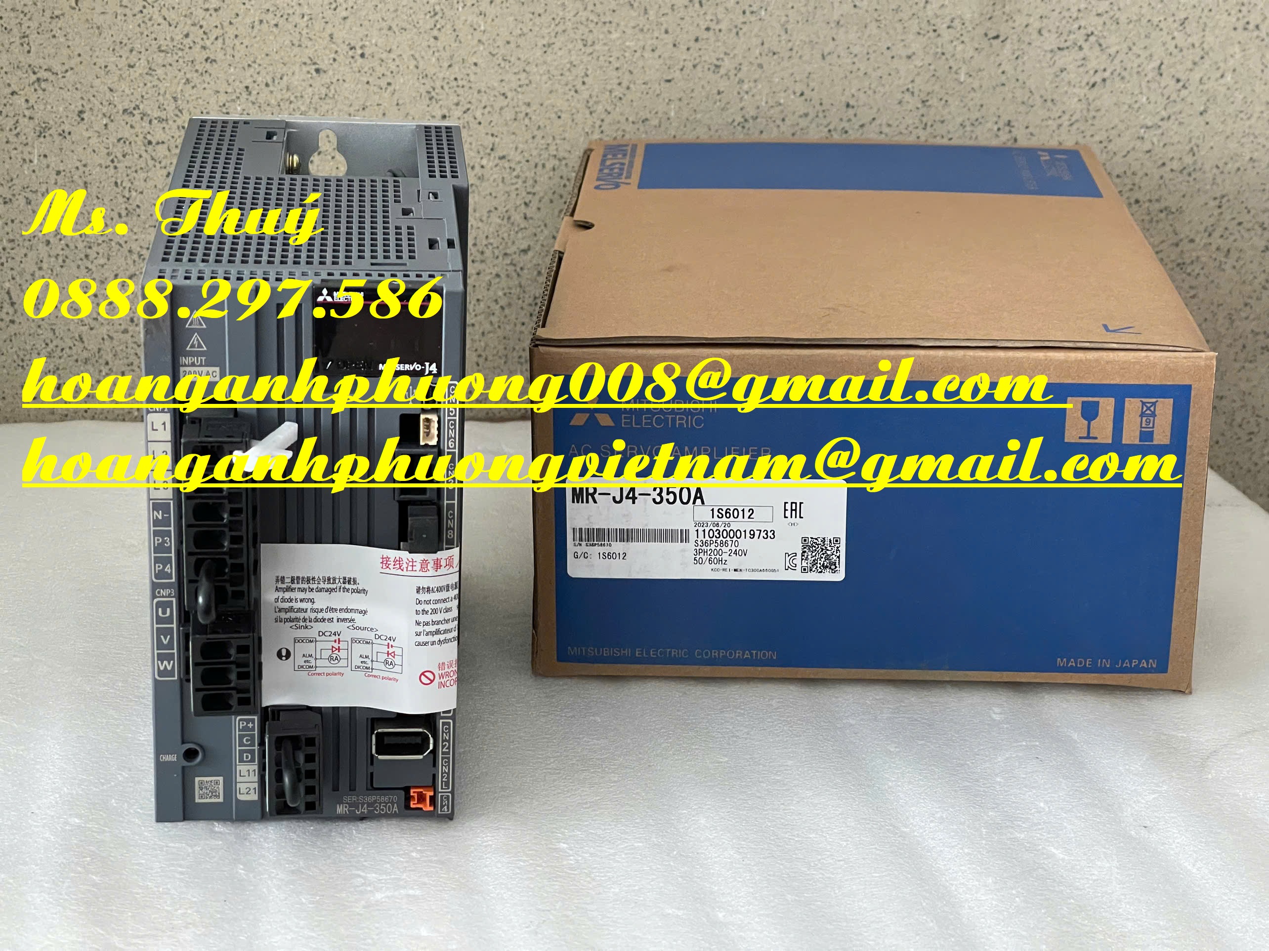 MR-J4-350A - Bộ điều khiển Mitsubishi giá ưu đãi - Giao ngay